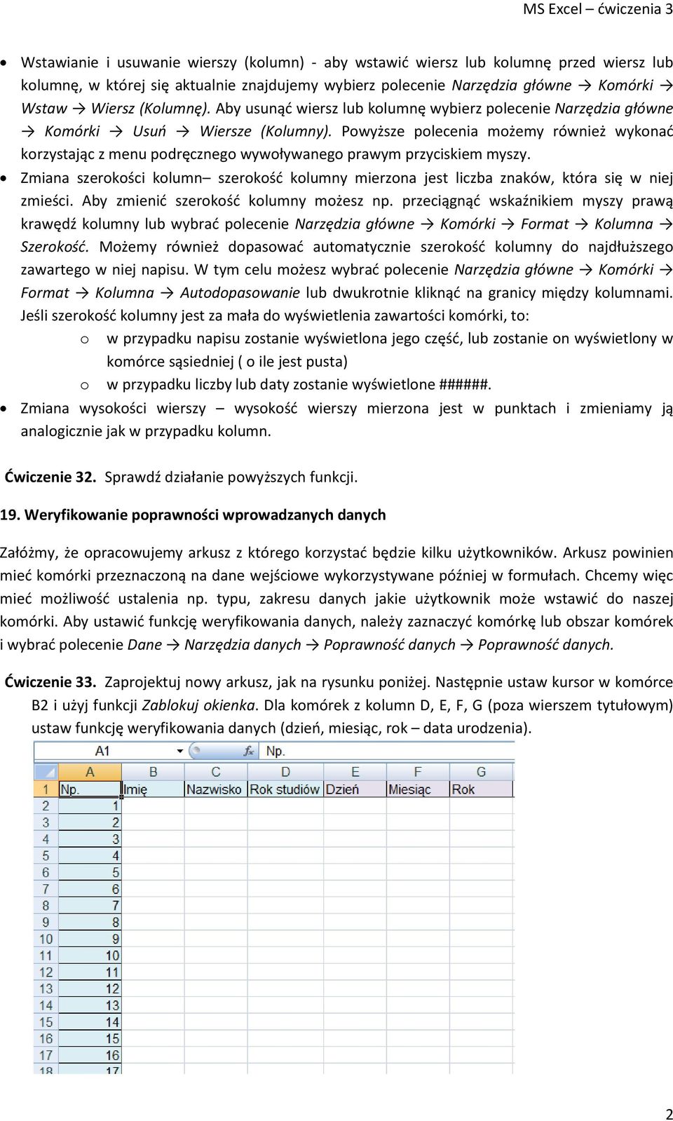 Powyższe polecenia możemy również wykonad korzystając z menu podręcznego wywoływanego prawym przyciskiem myszy.