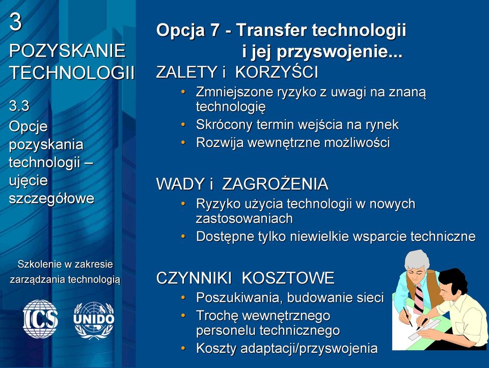 wewnętrzne możliwości WADY i ZAGROŻENIA Ryzyko użycia technologii w nowych zastosowaniach Dostępne tylko