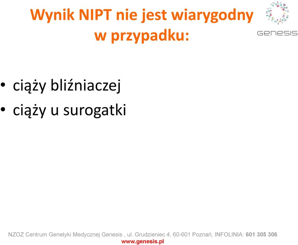 przypadku: ciąży