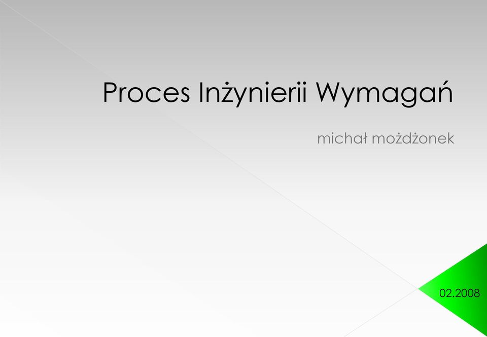 Wymagań