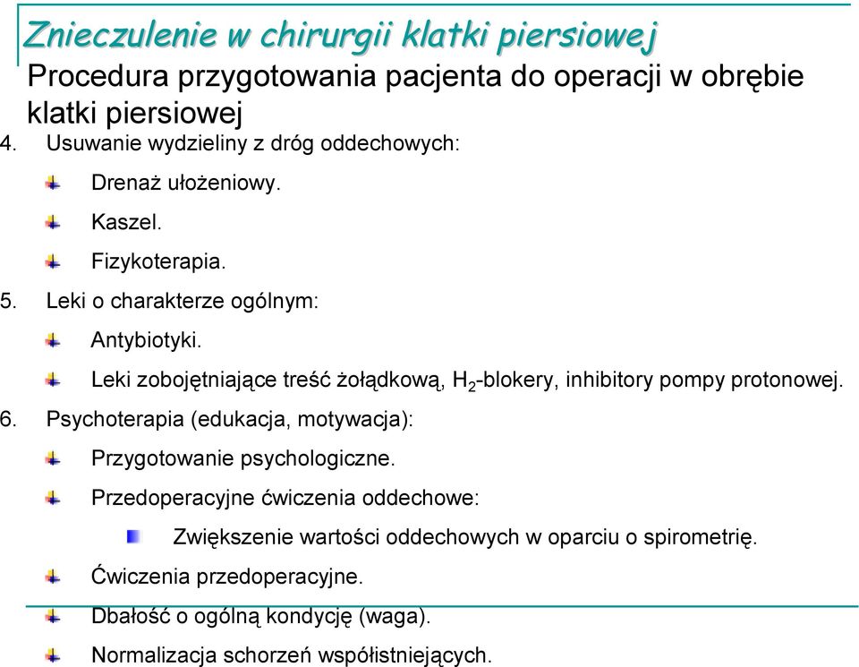 Leki zobojętniające treść żołądkową, H2-blokery, inhibitory pompy protonowej. 6.