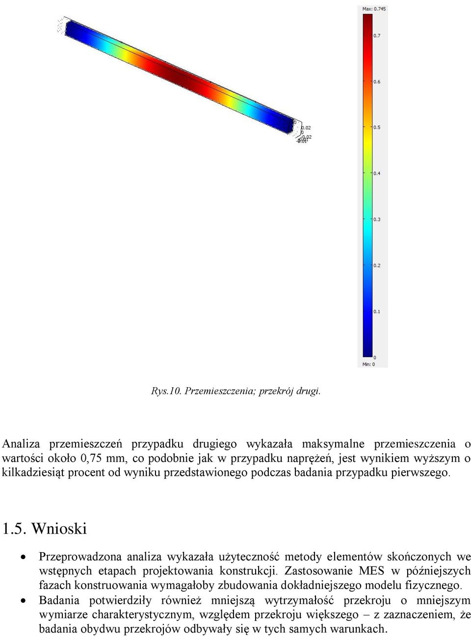 od wyniku przedstawionego podczas badania przypadku pierwszego. 1.5.