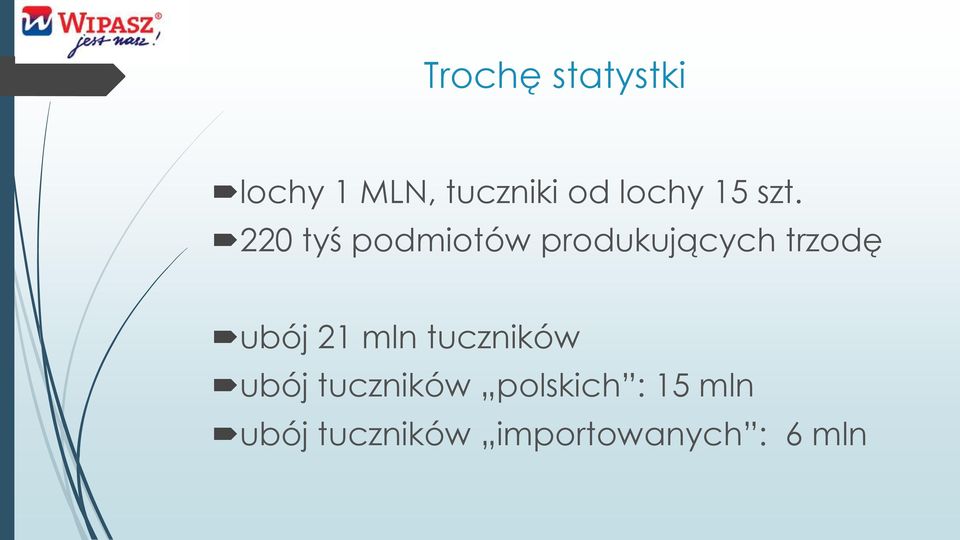 220 tyś podmiotów produkujących trzodę ubój 21