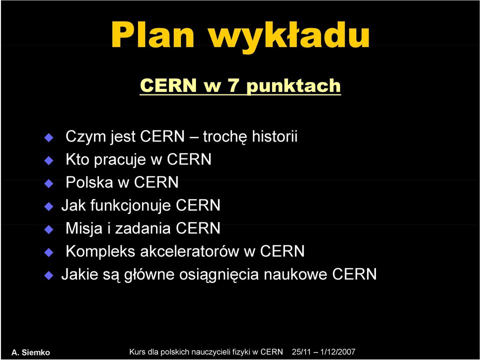 funkcjonuje CERN Misja i zadania CERN Kompleks