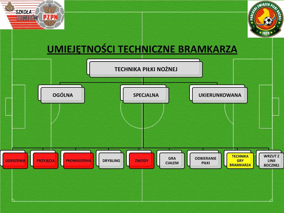 PRZYJĘCIA PROWADZENIA DRYBLING ZWODY GRA CIAŁEM