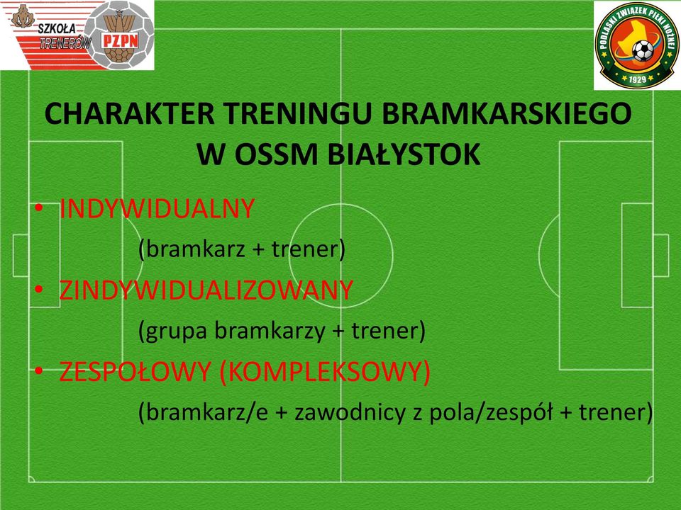 ZINDYWIDUALIZOWANY (grupa bramkarzy + trener)