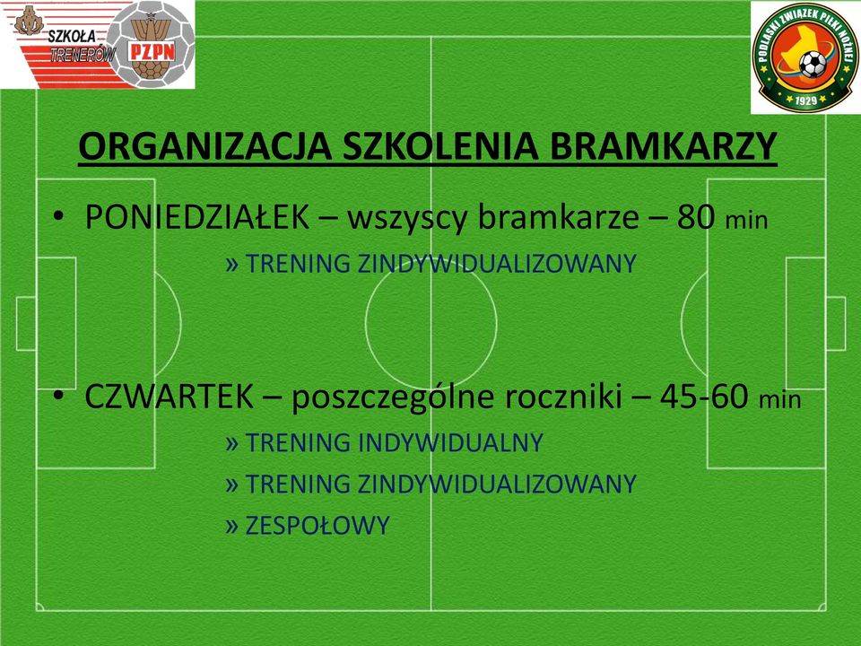 ZINDYWIDUALIZOWANY CZWARTEK poszczególne roczniki