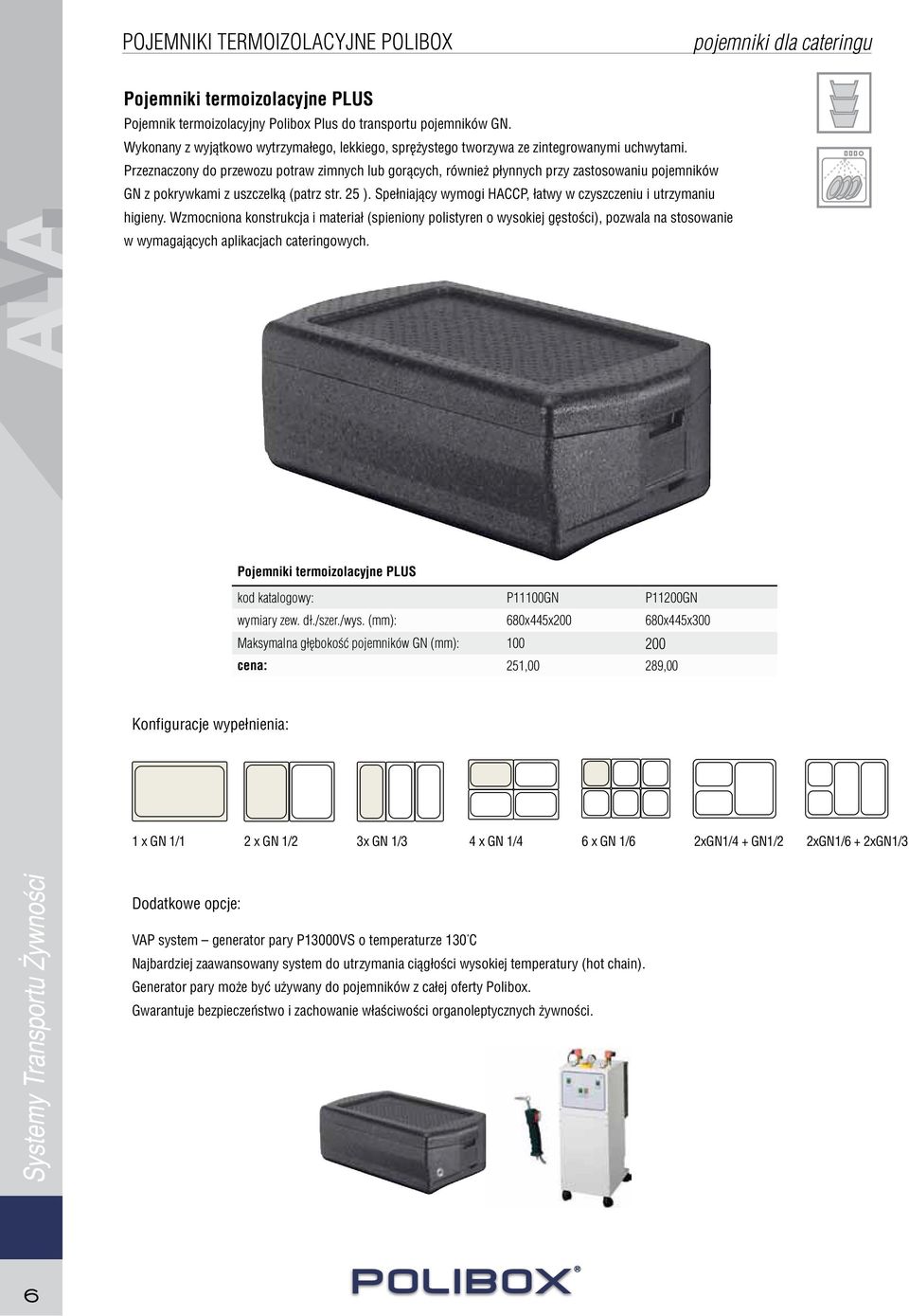 termoizolacyjne PLUS kod katalogowy: P11100GN P11200GN wymiary zew. dł./szer./wys.