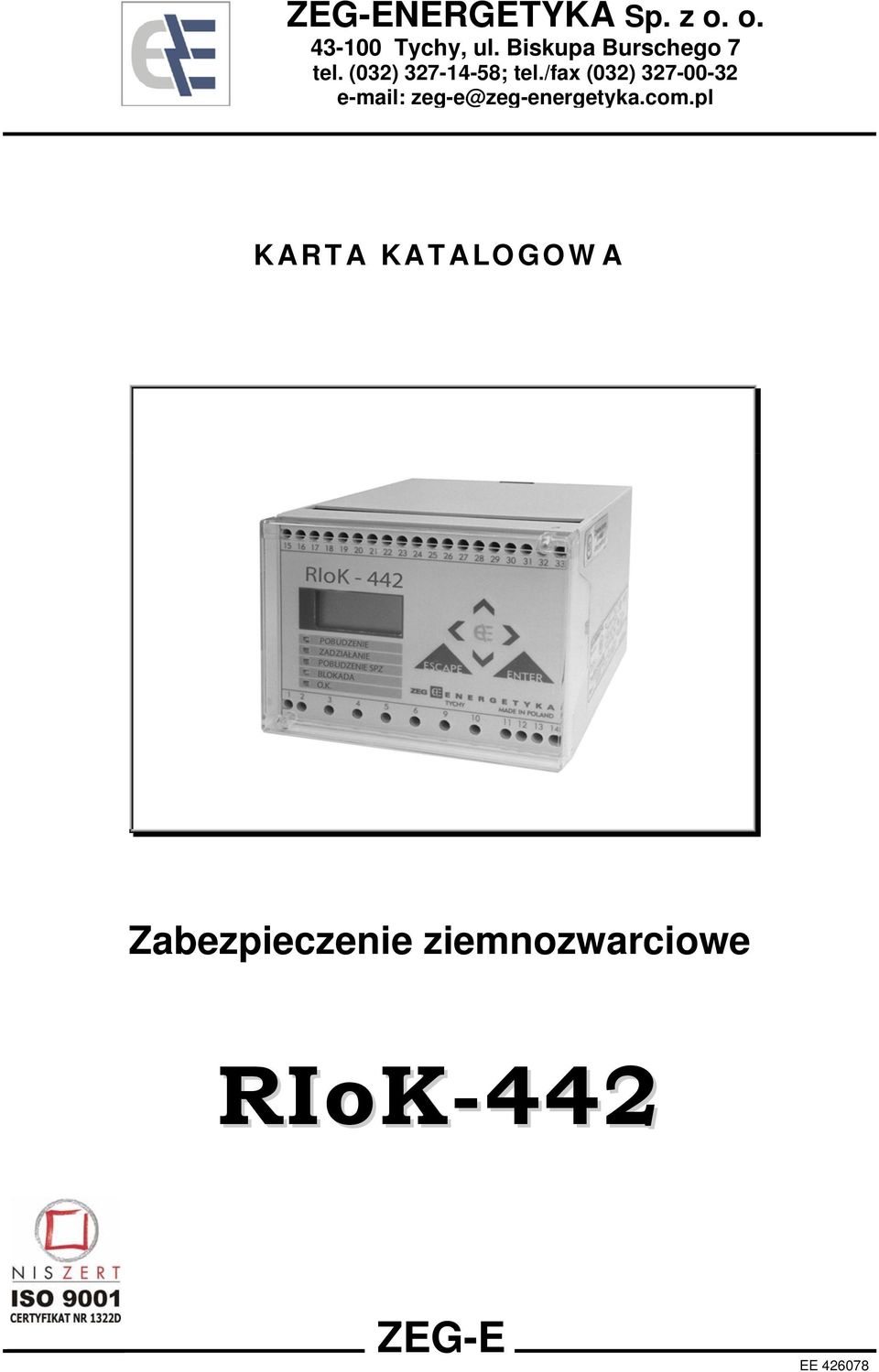 /fax (032) 327-00-32 e-mail: zeg-e@zeg-energetyka.