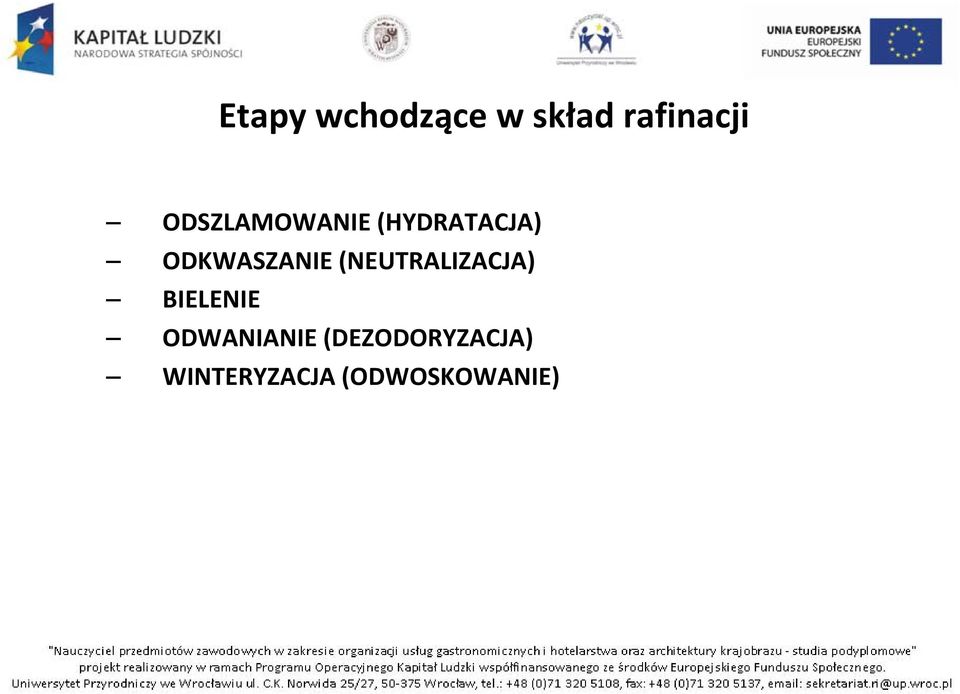 ODKWASZANIE (NEUTRALIZACJA) BIELENIE
