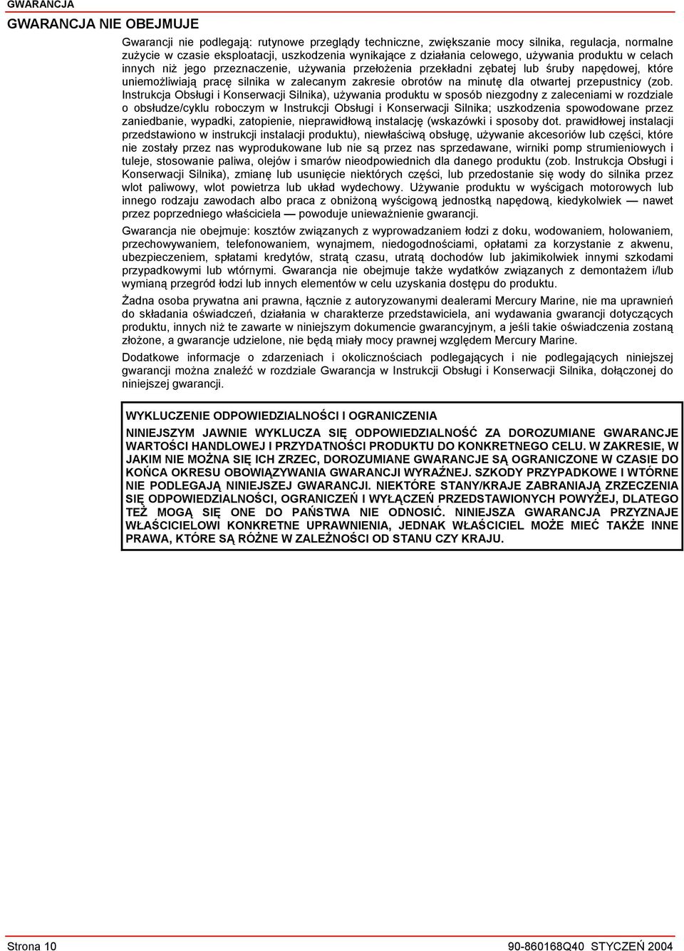 obrotów na minutę dla otwartej przepustnicy (zob.