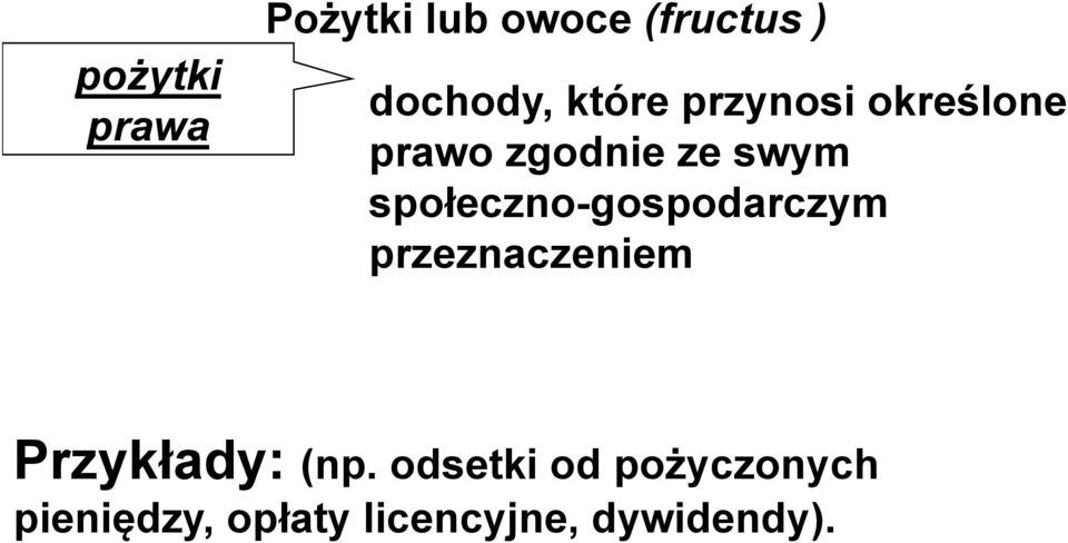 społeczno-gospodarczym ł przeznaczeniem Przykłady: (np.