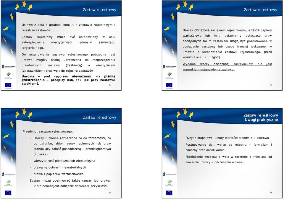 Do ustanowienia zastawu rejestrowego potrzebna jest umowa między osobą uprawnioną do rozporządzania przedmiotem zastawu (zastawcą) a wierzycielem (zastawnikiem) oraz wpis do rejestru zastawów.