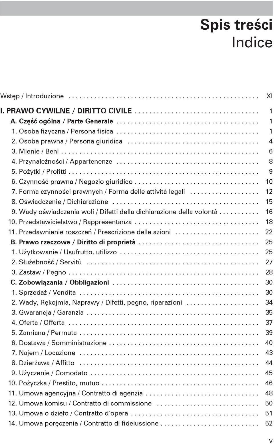 Mienie / Beni...................................................... 6 4. Przynależności / Appartenenze....................................... 8 5. Pożytki / Profitti.................................................... 9 6.