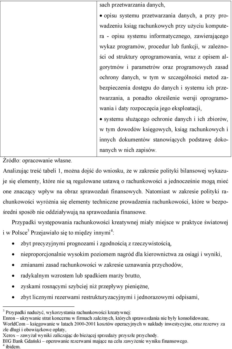 ich przetwarzania, a ponadto określenie wersji oprogramowania i daty rozpoczęcia jego eksploatacji, systemu służącego ochronie danych i ich zbiorów, w tym dowodów księgowych, ksiąg rachunkowych i