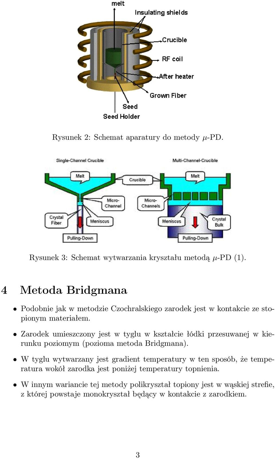 Zarodek umieszczony jest w tyglu w kształcie łódki przesuwanej w kierunku poziomym (pozioma metoda Bridgmana).