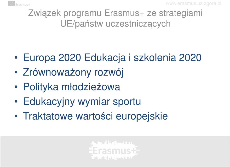 2020 Zrównoważony rozwój Polityka młodzieżowa