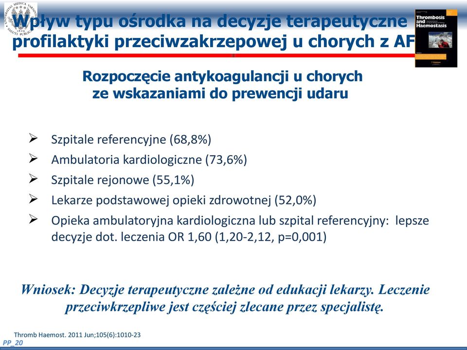 (52,0%) Opieka ambulatoryjna kardiologiczna lub szpital referencyjny: lepsze decyzje dot.