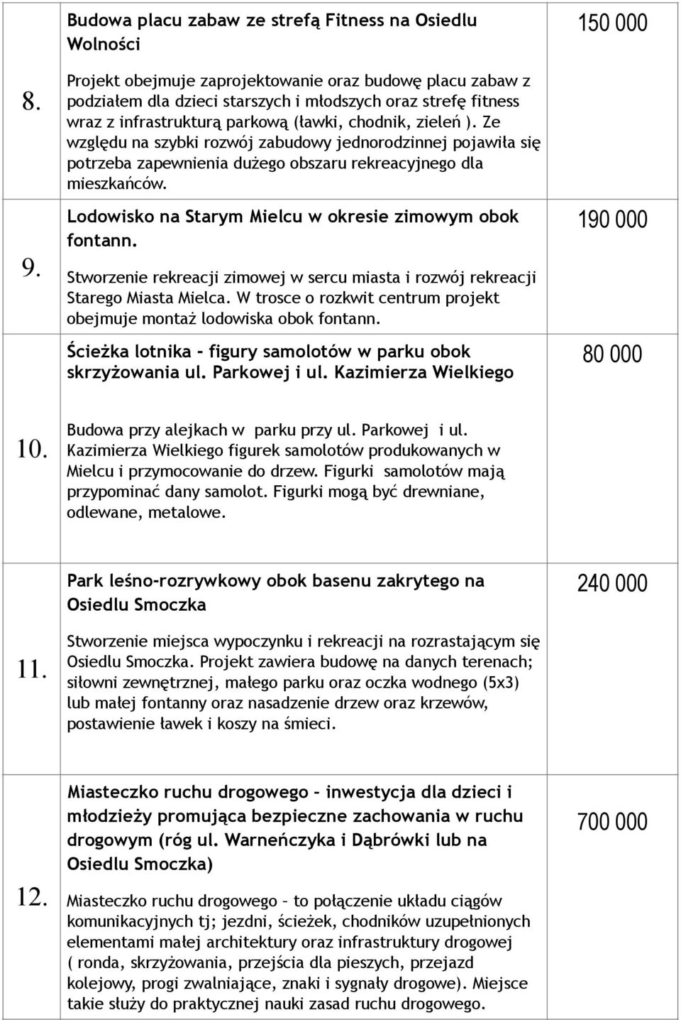 infrastrukturą parkową (ławki, chodnik, zieleń ). Ze względu na szybki rozwój zabudowy jednorodzinnej pojawiła się potrzeba zapewnienia dużego obszaru rekreacyjnego dla mieszkańców.