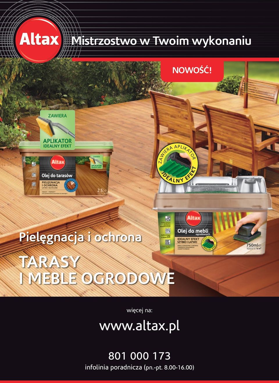 Pielęgnacja i ochrona TARASY I MEBLE