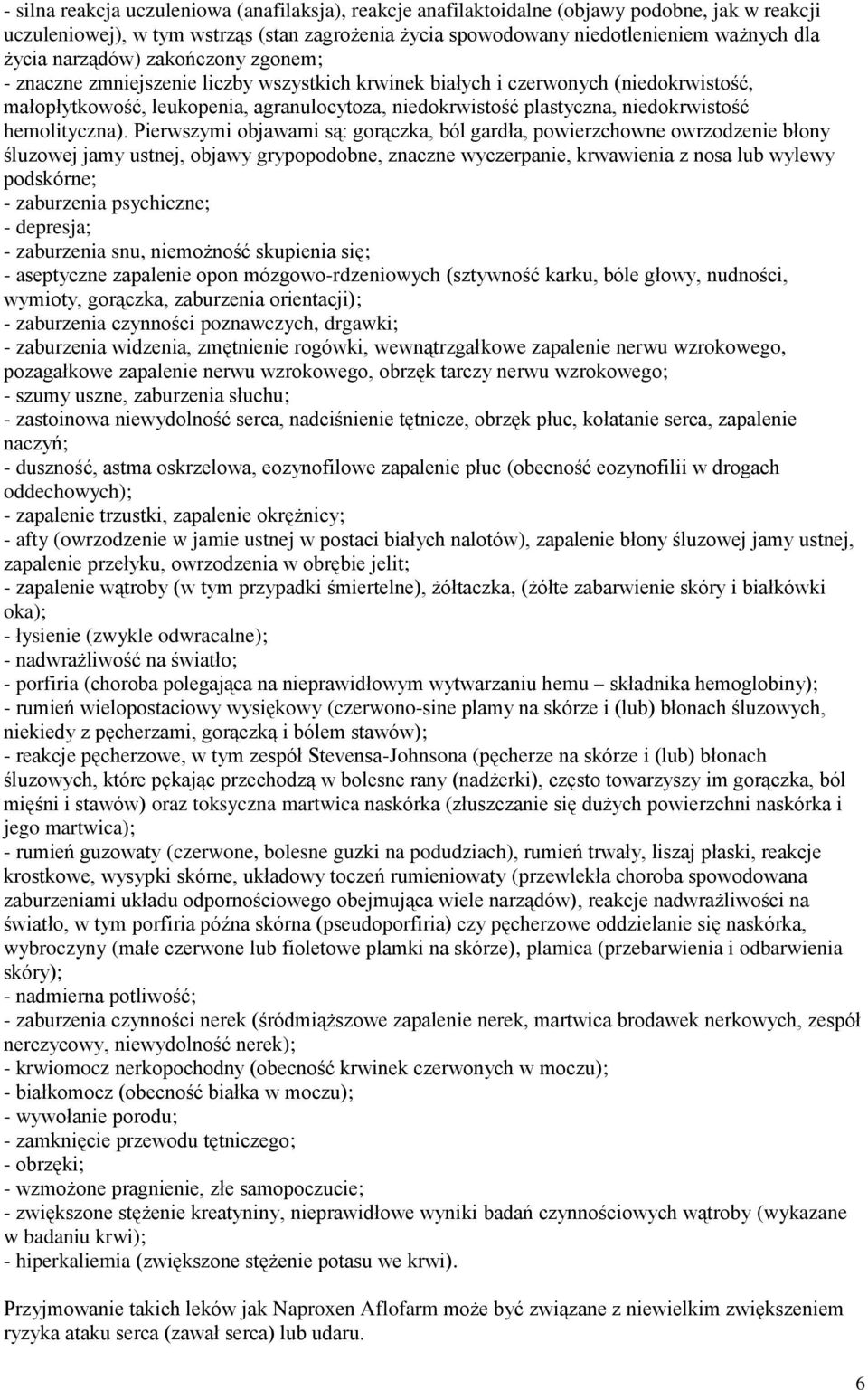 niedokrwistość hemolityczna).