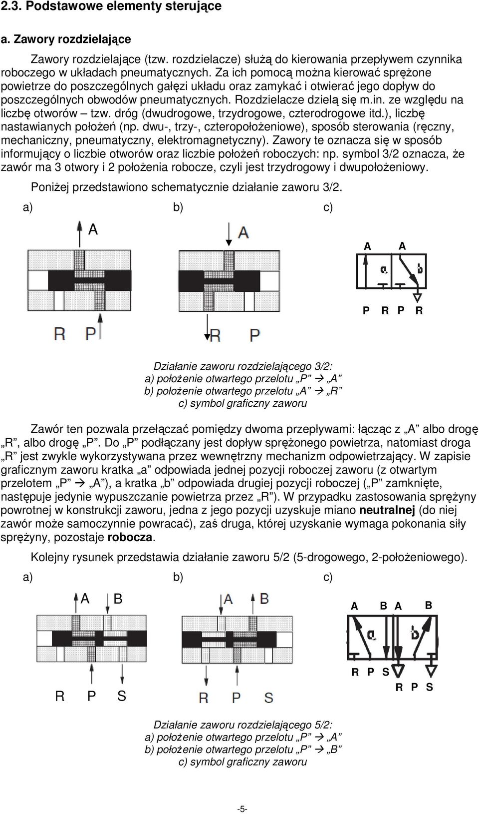 ze względu na liczbę otworów tzw. dróg (dwudrogowe, trzydrogowe, czterodrogowe itd.), liczbę nastawianych połoŝeń (np.