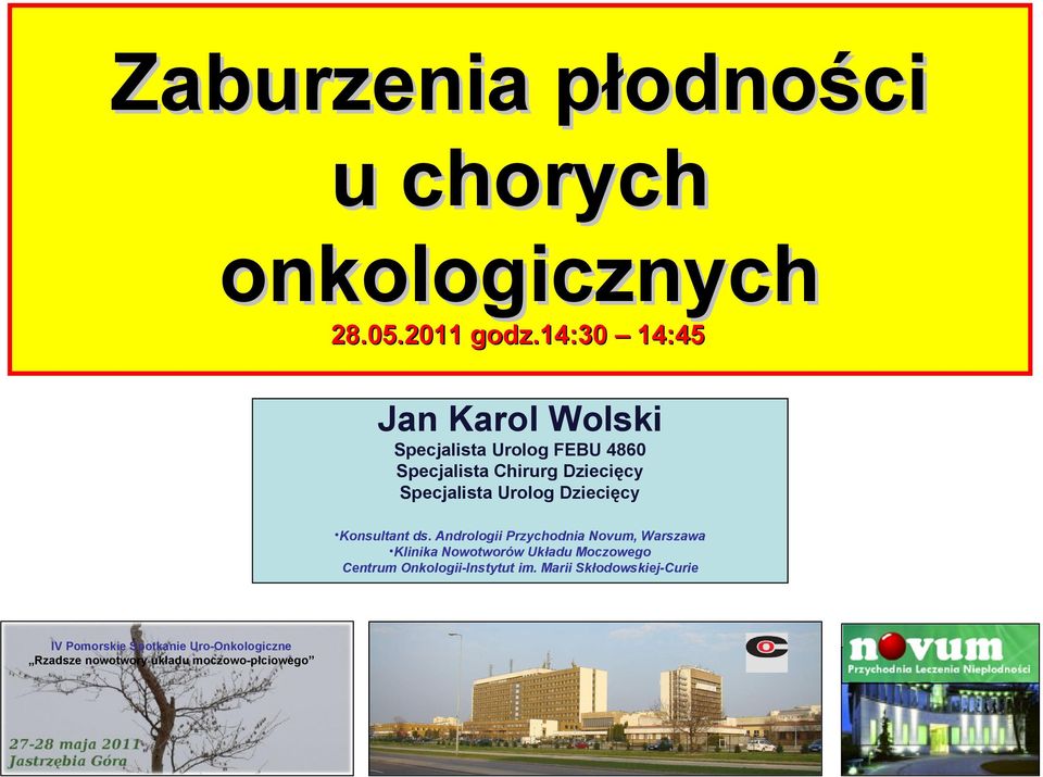 Urolog Dziecięcy Konsultant ds.