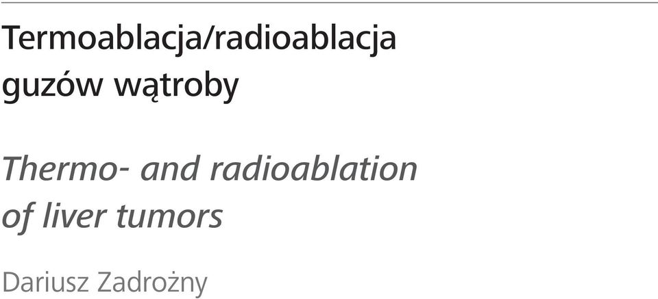 radioablation of