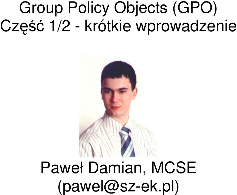 krótkie wprowadzenie