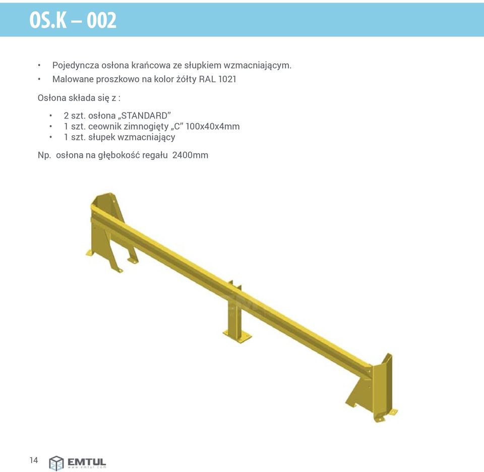 2 szt. osłona STANDARD 1 szt.