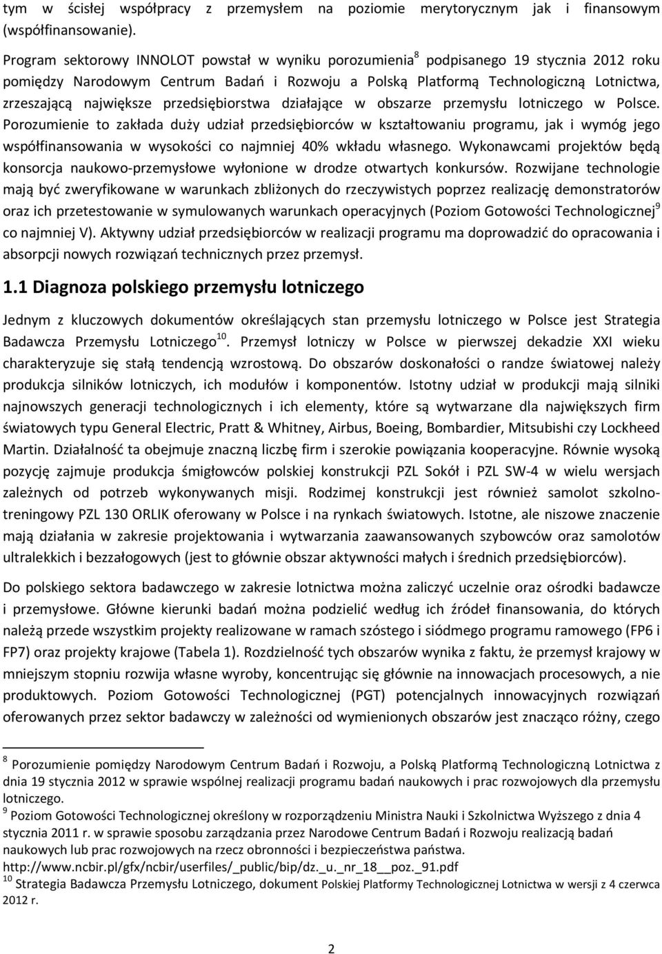 największe przedsiębiorstwa działające w obszarze przemysłu lotniczego w Polsce.