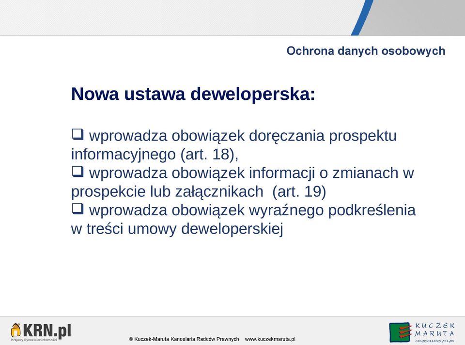 18), wprowadza obowiązek informacji o zmianach w prospekcie