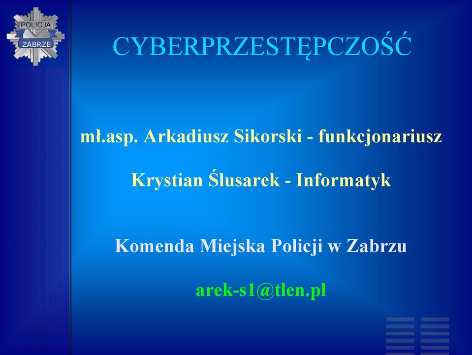 Krystian Ślusarek - Informatyk
