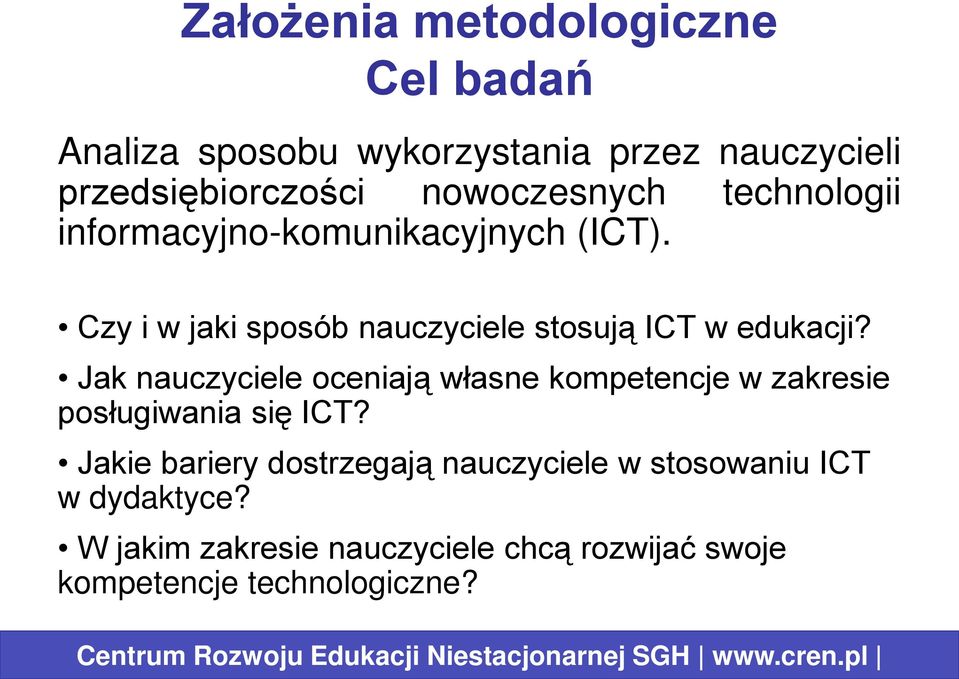 Jak nauczyciele oceniają własne kompetencje w zakresie posługiwania się ICT?