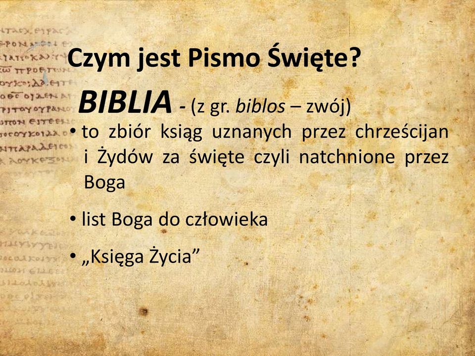 chrześcijan i Żydów za święte czyli