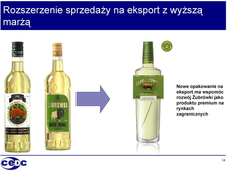 eksport ma wspomóc rozwój Żubrówki