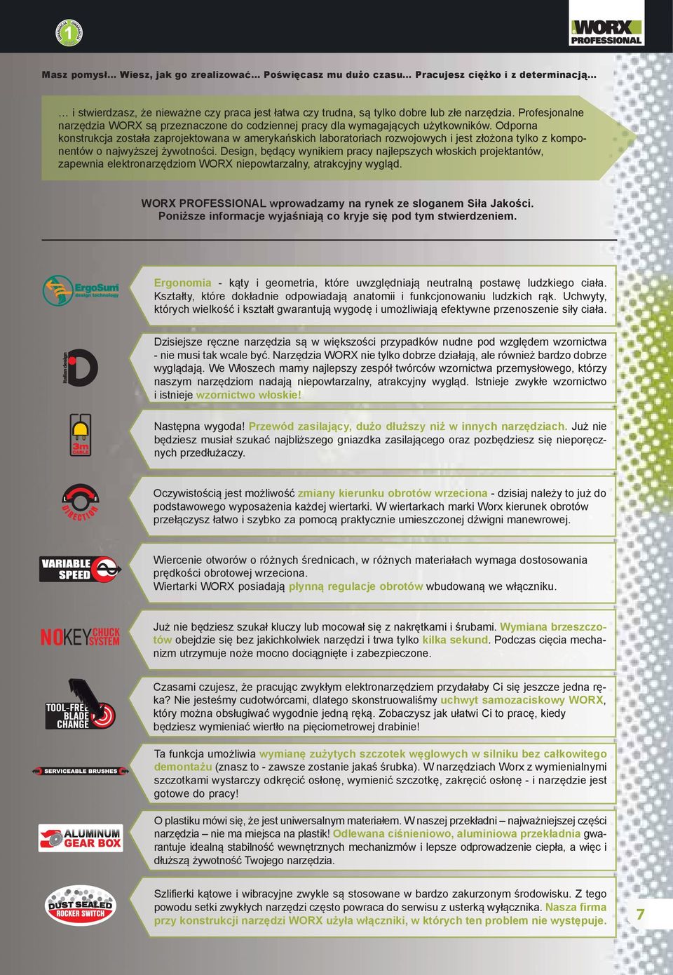 Odporna konstrukcja została zaprojektowana w amerykańskich laboratoriach rozwojowych i jest złożona tylko z komponentów o najwyższej żywotności.