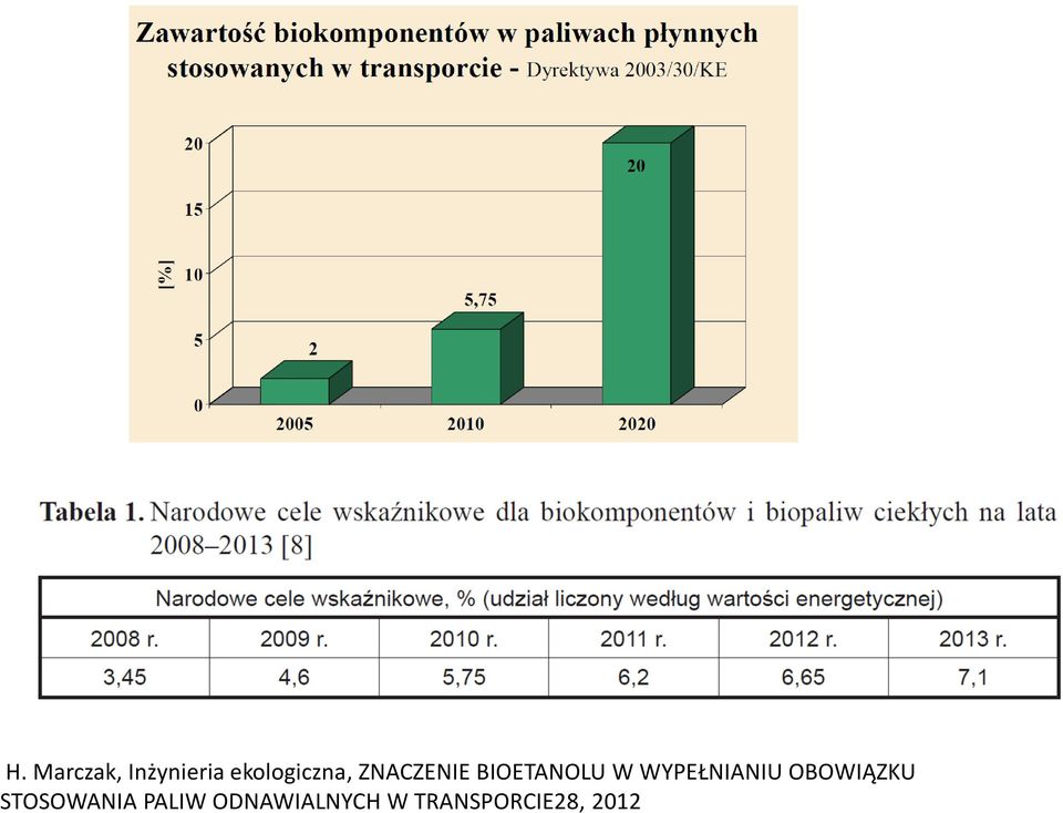 BIOETANOLU W WYPEŁNIANIU