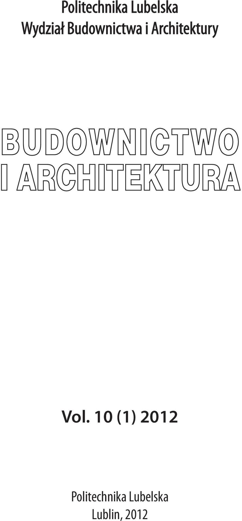 Architektury Vol.