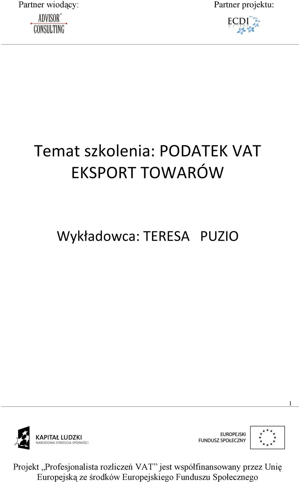 EKSPORT TOWARÓW