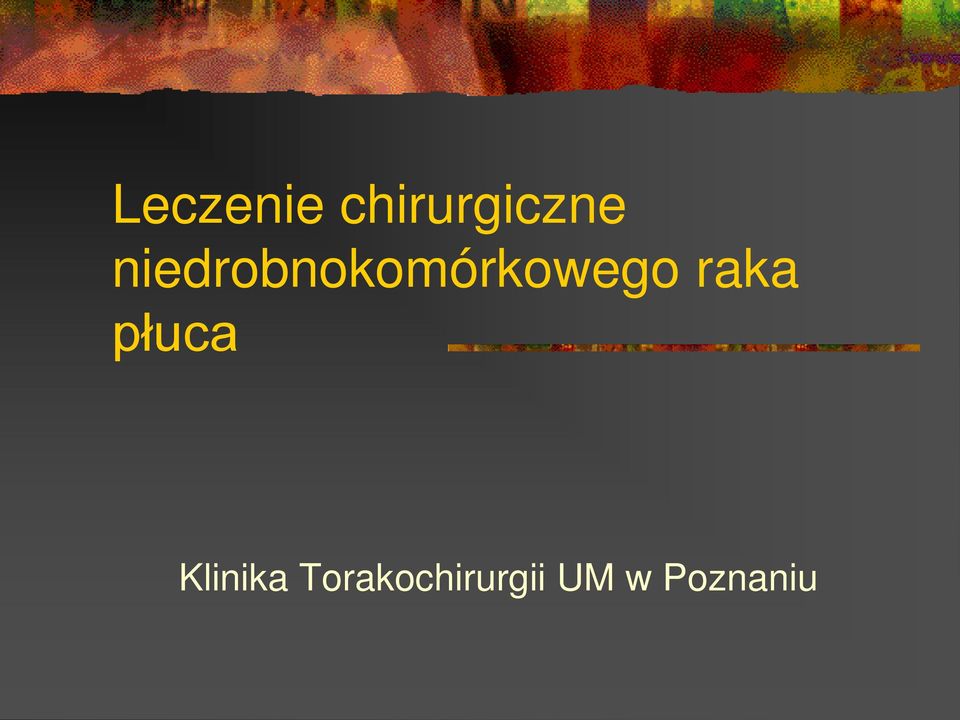 raka płuca Klinika