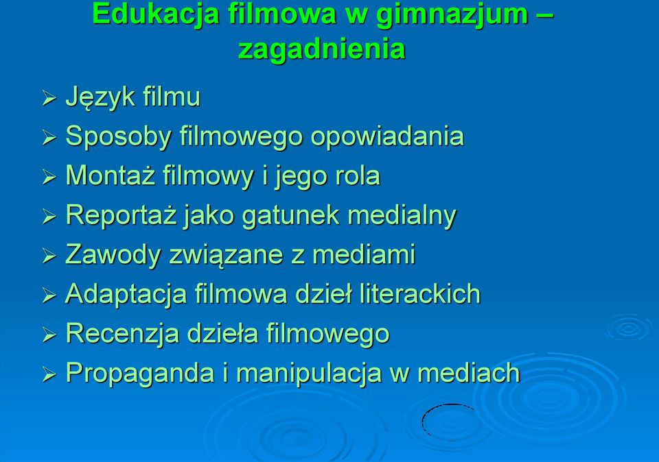 gatunek medialny Zawody związane z mediami Adaptacja filmowa