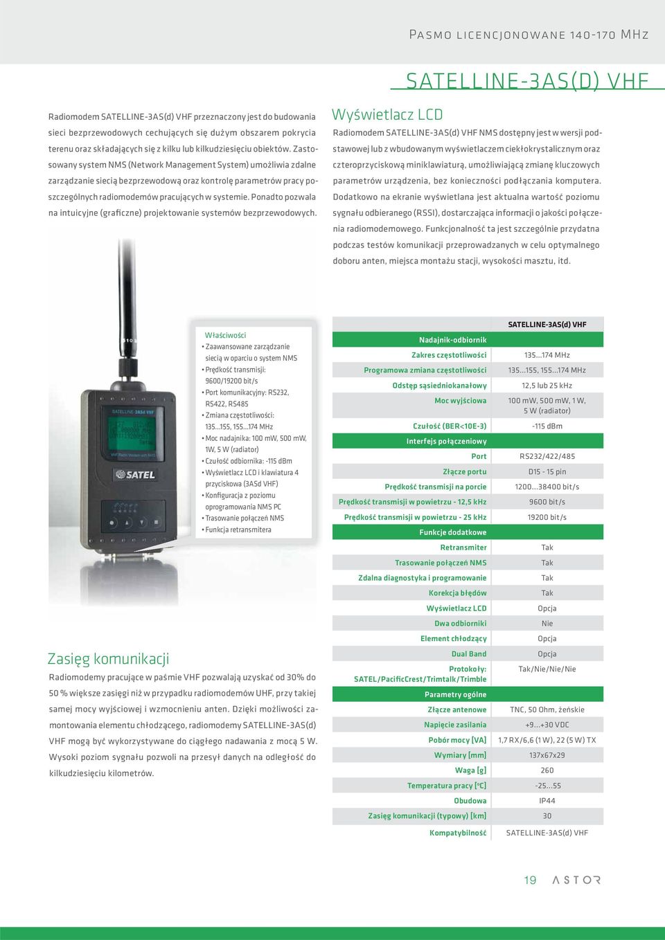 Zastosowany system NMS (Network Management System) umożliwia zdalne zarządzanie siecią bezprzewodową oraz kontrolę parametrów pracy poszczególnych radiomodemów pracujących w systemie.