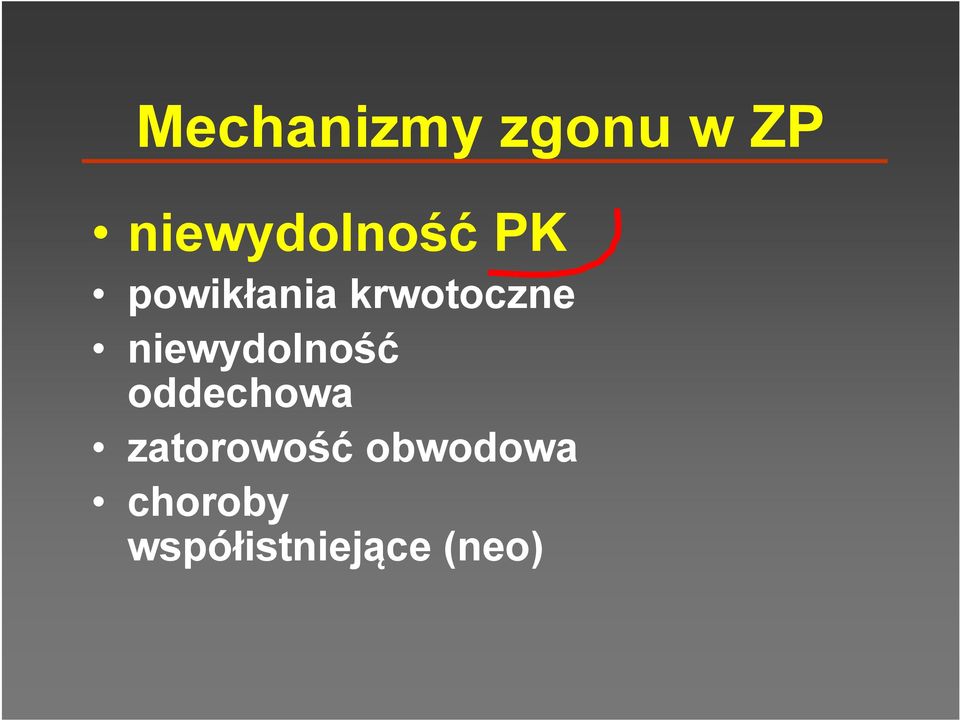 krwotoczne niewydolność