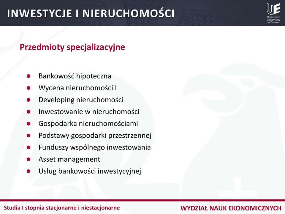 nieruchomości Gospodarka nieruchomościami Podstawy gospodarki