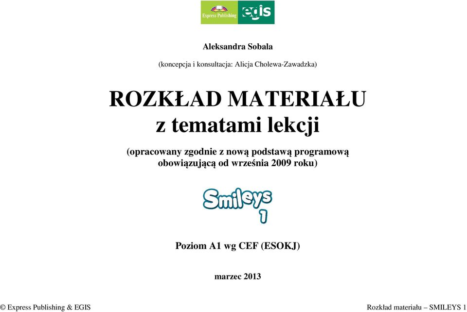 (opracowany zgodnie z nową podstawą programową