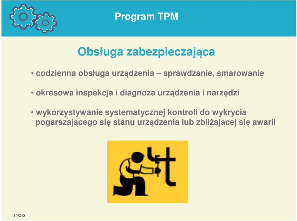 urządzenia i narzędzi wykorzystywanie systematycznej kontroli