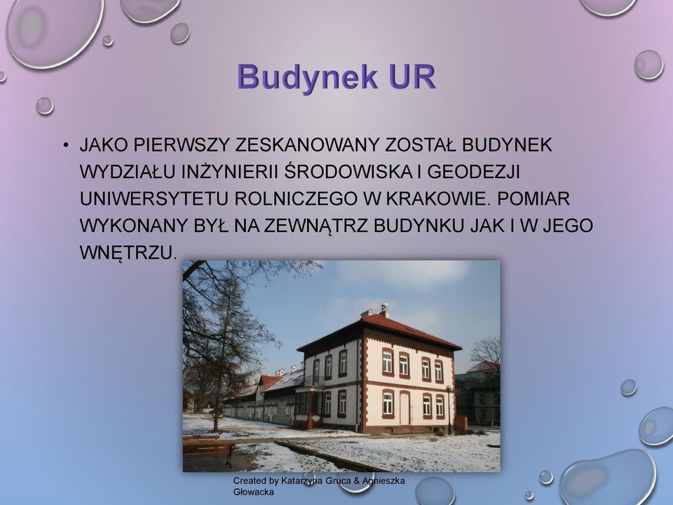 UNIWERSYTETU ROLNICZEGO W KRAKOWIE.