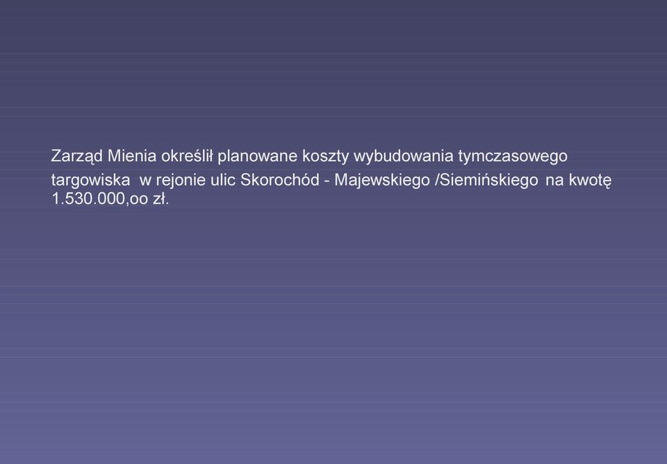 targowiska w rejonie ulic Skorochód -