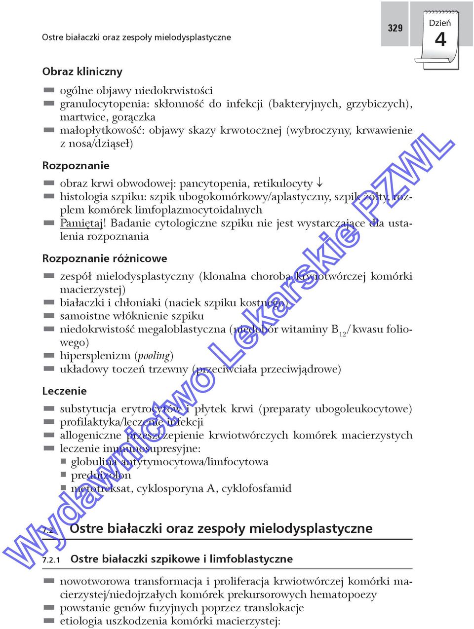 szpik żółty, rozplem komórek limfoplazmocytoidalnych Pamiętaj!